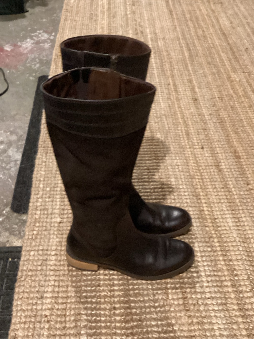 Timberland Dark Brown Mid-Calf Leather Heeled Boots
